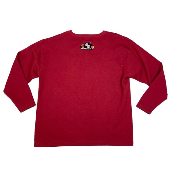 Casino Jackpot Crewneck Pullover Sweatshirt Womens Size Large Red Gambling Hanes - Picture 2 of 6